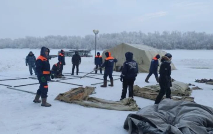 Фото: Как оборудуют Крещенскую купель на Зеленом лугу