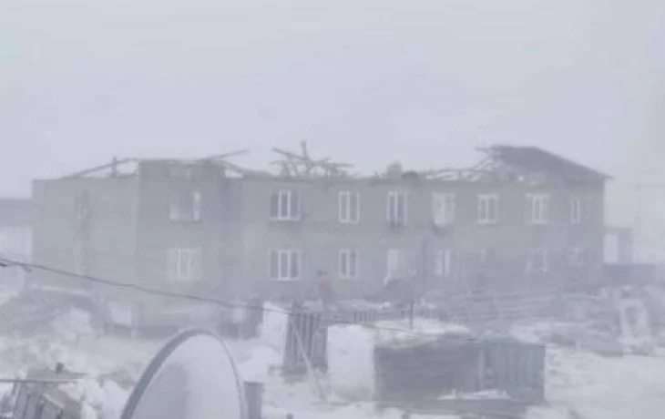 Пурга продолжает бушевать в Тикси