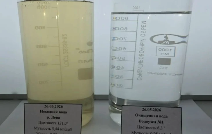АО "Водоканал": Показатели качества воды на 26 мая 2026 года