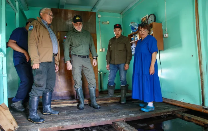 В селе Кубергеня Абыйского района подтопленными остаются три двора