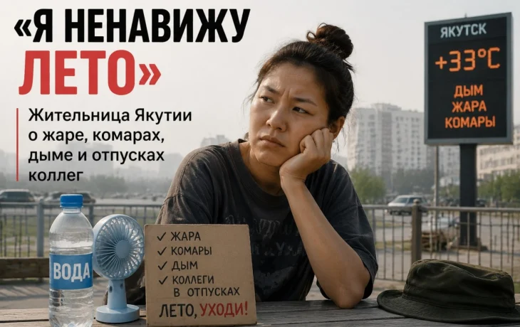 &laquo;Я ненавижу лето&raquo;: Жительница Якутии о жаре, комарах, дыме и отпусках коллег
