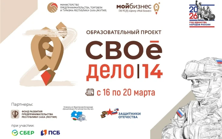 Открыт набор на программу &laquo;СВОе дело|14&raquo;: грант до 200 тысяч рублей на запуск бизнеса