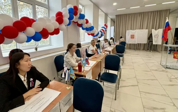 На УИК №720 в Якутске отмечают спокойный ход голосования