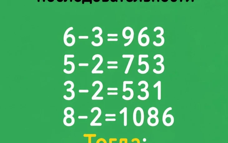 Логическая головоломка: как из 6 &minus; 3 получить 963? Тест на нестандартное мышление