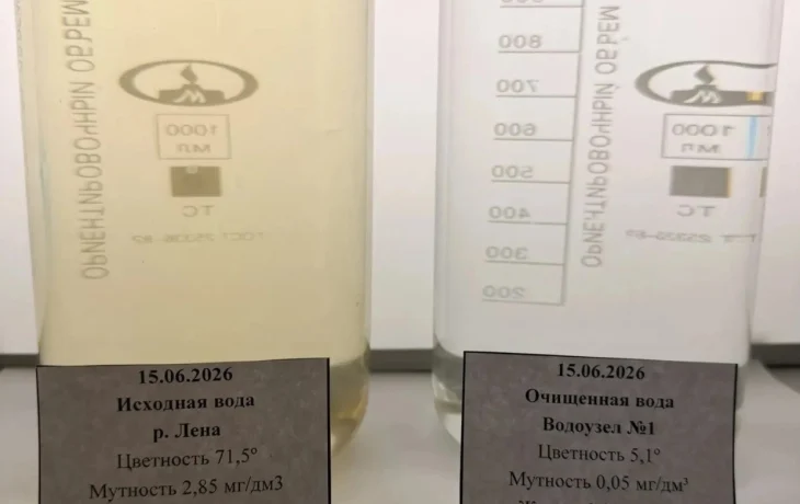 АО "Водоканал": Показатели качества воды на 15 июня 2026 года