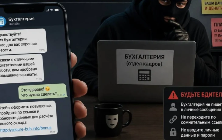 Новая схема в MAX: мошенники выдают себя за бухгалтеров и сулят повышение зарплаты