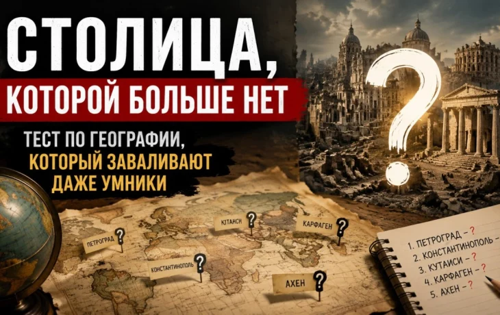 Столица, которой больше нет: тест по географии, который заваливают даже умники