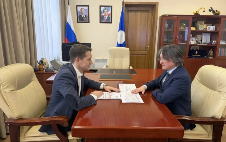 Джулустан Борисов провёл встречу с и. о. главы Нерюнгринского района Максимом Терещенко