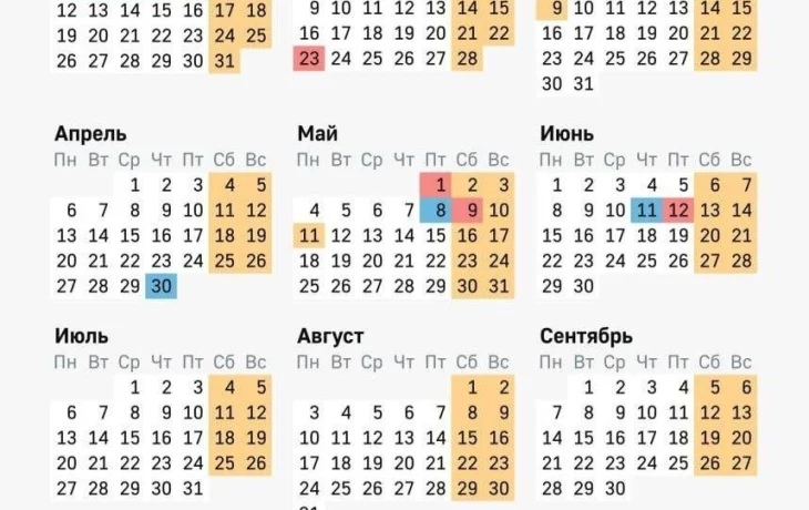 Майские праздники‑2026 станут самыми короткими за последние восемь лет