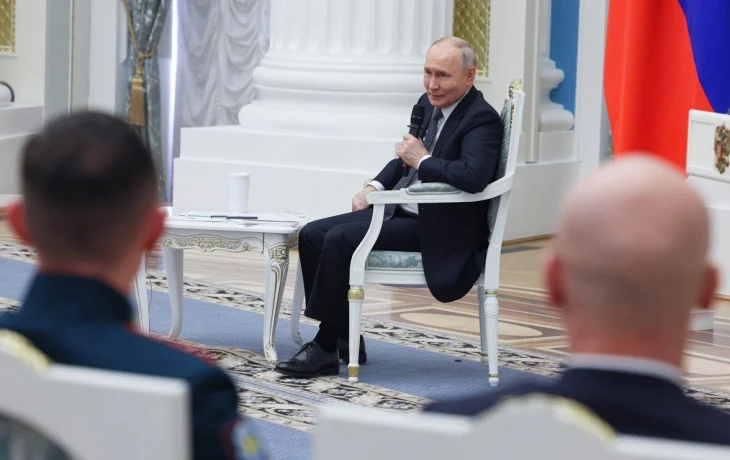 Герой России Игорь Юргин выступил на встрече с Путиным&nbsp;