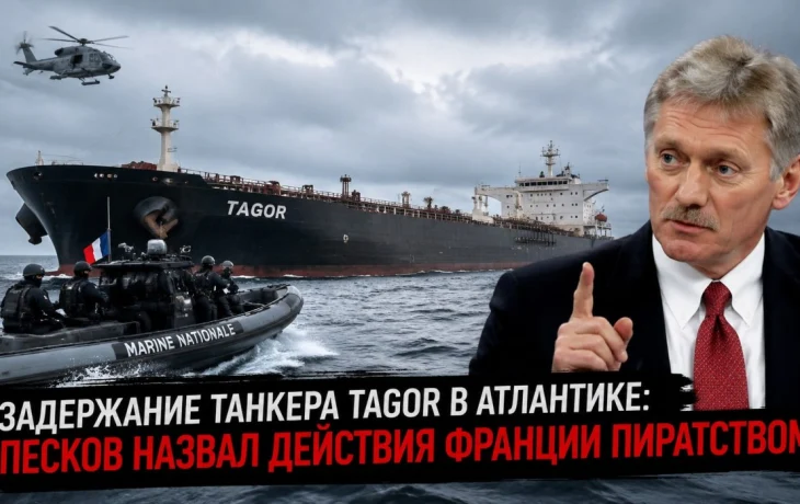 Задержание танкера Tagor в Атлантике: Песков назвал действия Франции пиратством