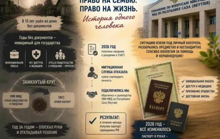 "Человек, которого не существовало": история якутянина, который 13 лет жил без документов