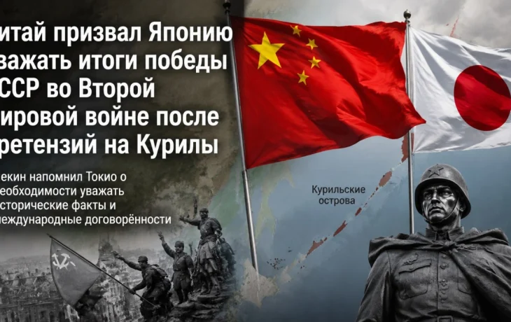 Китай призвал Японию уважать итоги победы СССР во Второй мировой войне после претензий на Курилы