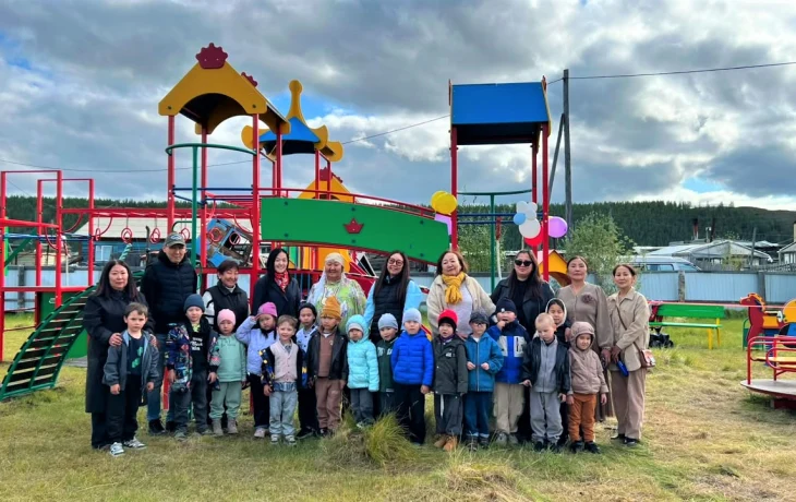 В арктическом Батагае открыли современную игровую площадку