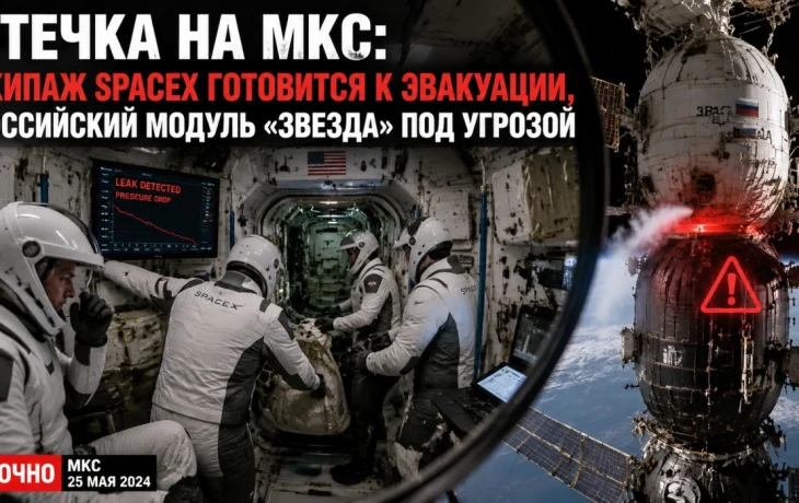 Утечка на МКС: экипаж SpaceX готовится к эвакуации, российский модуль &laquo;Звезда&raquo; под угрозой