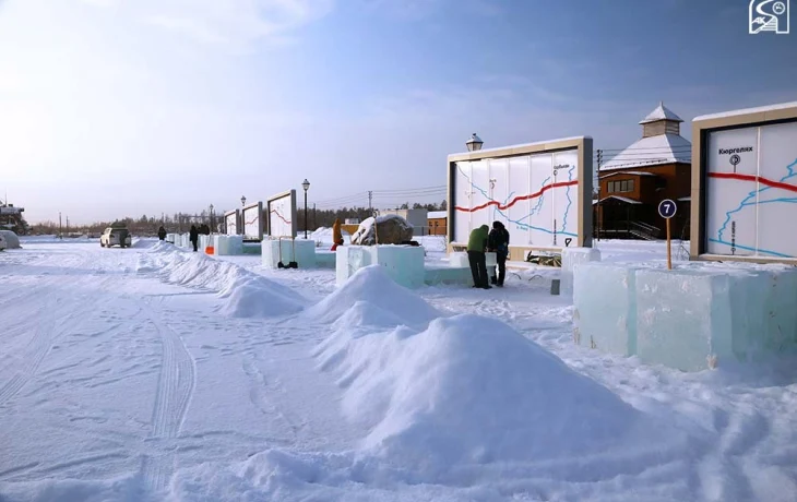 На станции Нижний Бестях стартовал конкурс ледовых скульптур &laquo;Новогодняя фантазия&raquo;