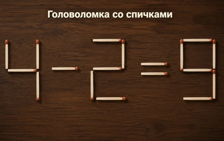 Переместите одну спичку за 5 секунд: тест на скорость мышления, который проходят только 20%