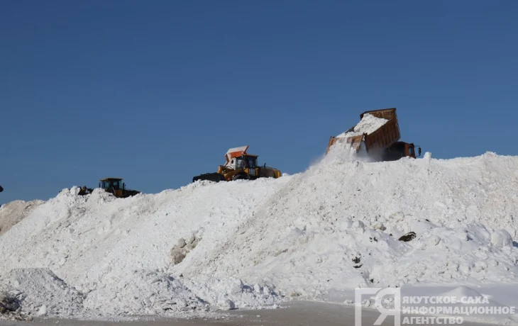 В Якутске основной полигон временно приостановил прием снега
