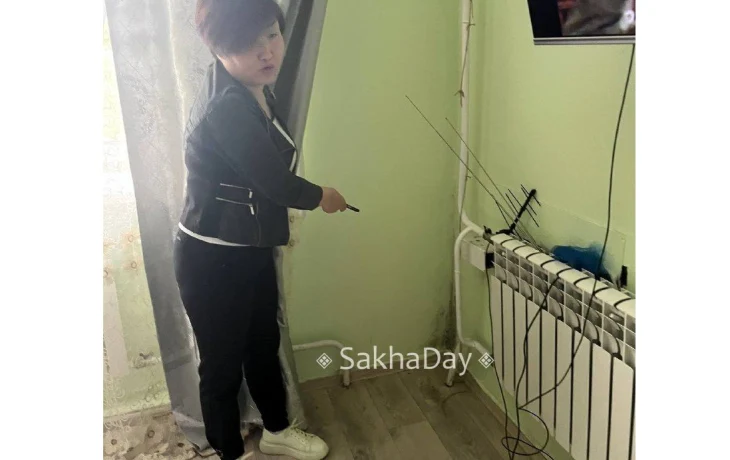 В Якутске "кошкин дом" покрылся черной плесенью