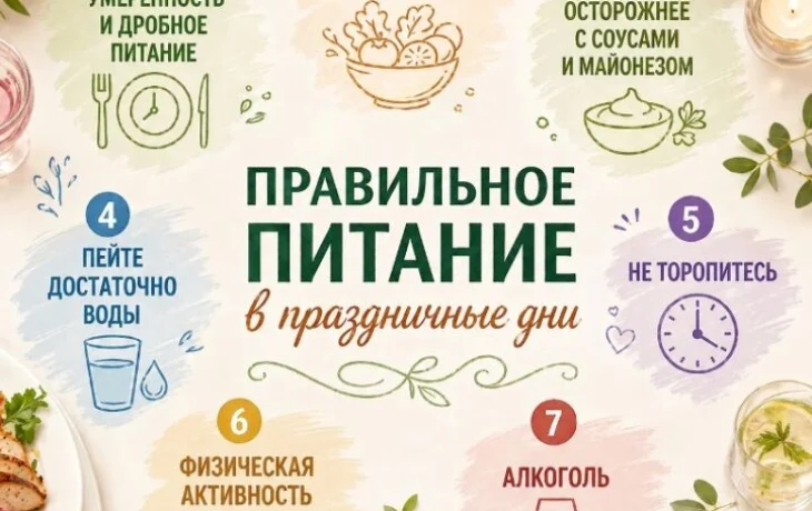 Советы Минздрава Якутии: баланс между вкусной едой и здоровьем в праздники