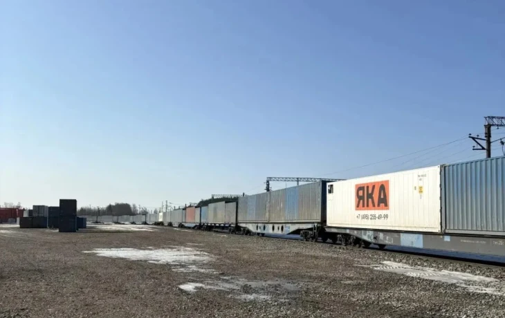 С Грузового терминала Столбовая отправили 10-тысячный контейнер