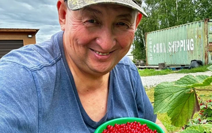 Фотофакт. Семь кустов - семь литров: Юрий Куприянов показал урожай смородины
