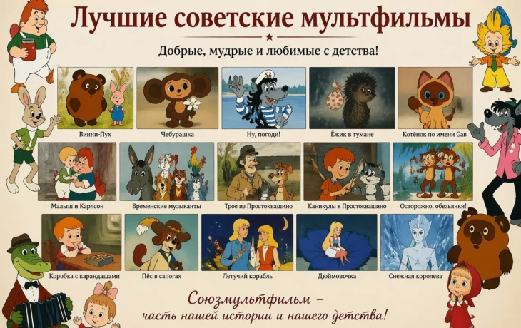 Тест для настоящих детей СССР: узнайте советский мультфильм по одному кадру -- будет непросто