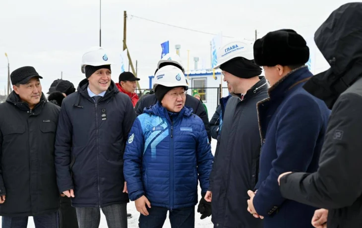 В селе Сымах Мегино-Кангаласского улуса зажгли голубое топливо