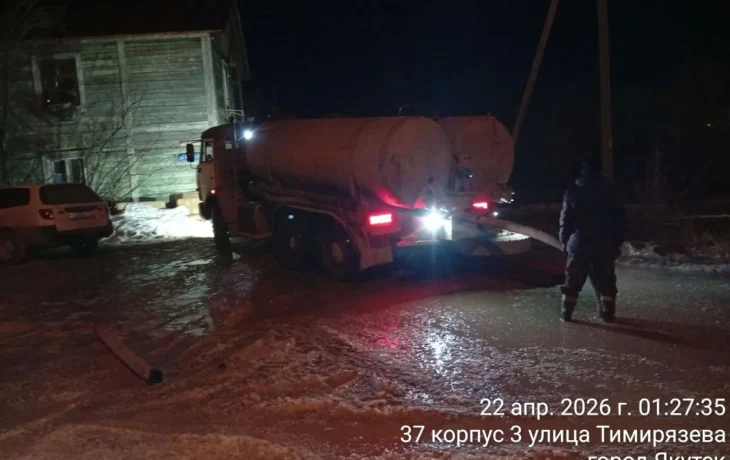 В Якутске откачали более 34 тысяч кубометров талых вод