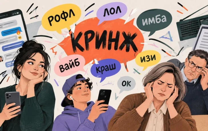 &laquo;Кринж&raquo;, &laquo;вайб&raquo; и &laquo;вкусняшка&raquo;: составлен рейтинг самых нелюбимых выражений в русском языке
