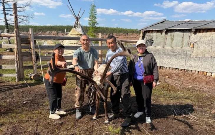 Якутянин открыл семейную ферму по разведению оленей в Оленекском районе