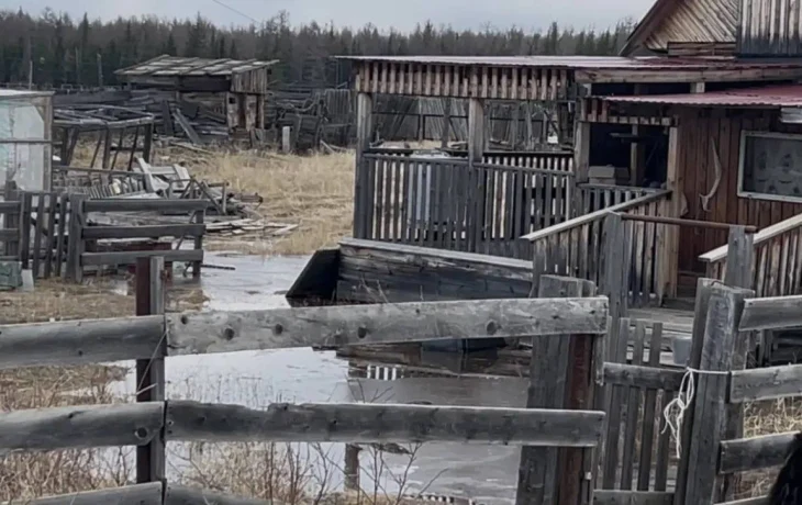 В мирнинском селе Арылах подтоплено два дома
