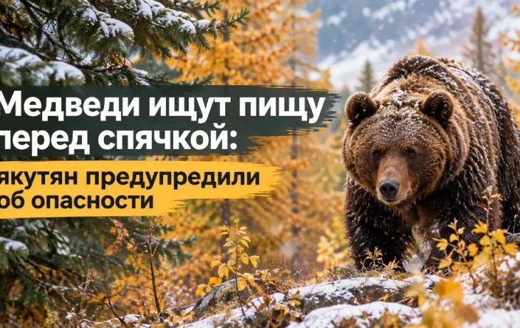 Медведи ищут пищу перед спячкой: якутян предупредили об опасности
