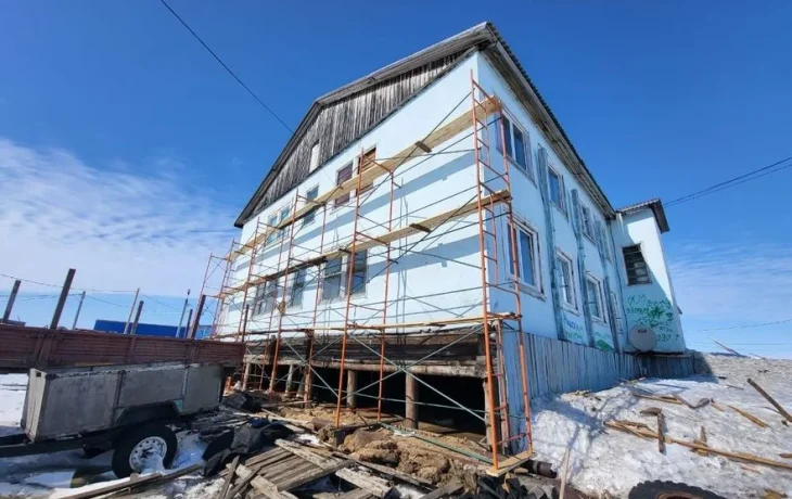 Капремонт школы в якутском селе Быков Мыс закончат к концу месяца