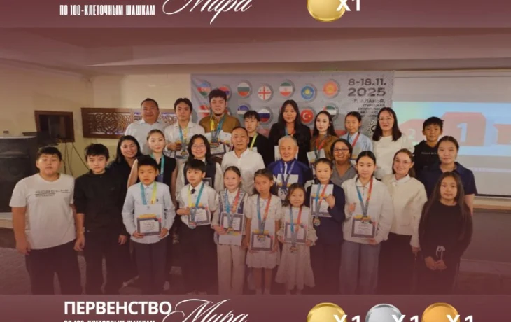 12 медалей первенства мира по стоклеточным шашкам завоевали якутяне