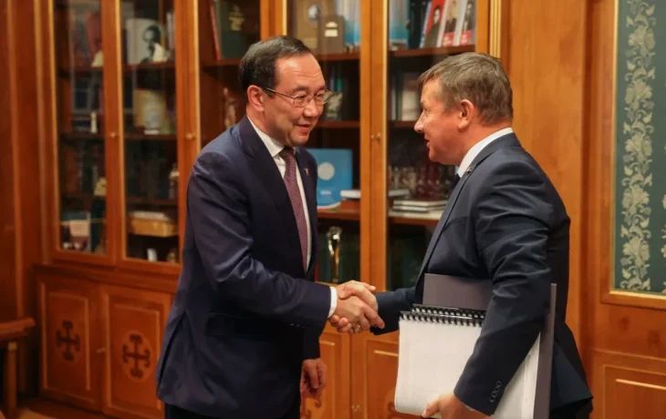 Айсен Николаев обсудил с главой Алданского района передачу объектов теплоснабжения в муниципальную собственность