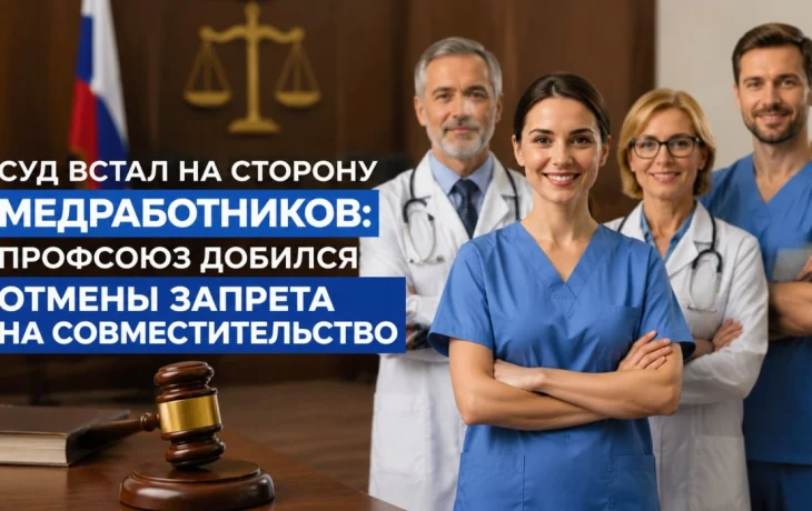 Суд встал на сторону медработников: профсоюз добился отмены запрета на совместительство