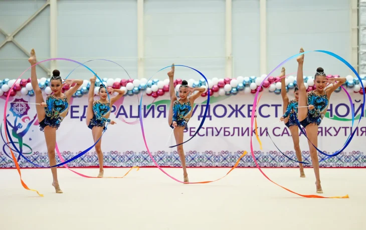 Сборная Якутии завоевала золото на первенстве ДФО по художественной гимнастике