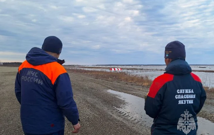 На реке Алдан проходит вторая волна весеннего половодья