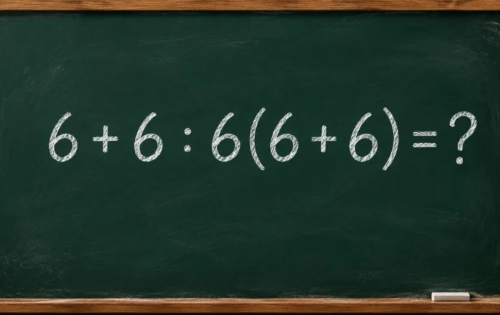 Математический челлендж: решите пример 6 + 6 : 6(6 + 6) = ?