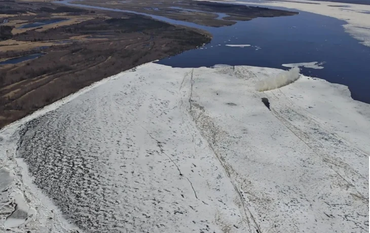 Ледоход на Лене прошёл 237 км за сутки: уровни воды у Якутска &mdash; 664 см, у Сангар &mdash; 876 см