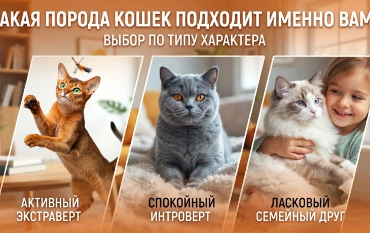 Какая порода кошек подходит именно вам: тест на совместимость по типу характера