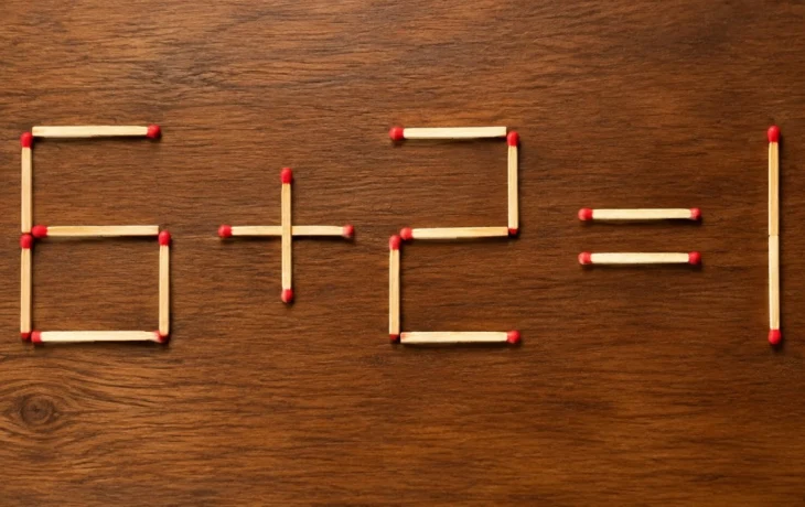Ответ на головоломку: как из 6+2=1 получить верное равенство