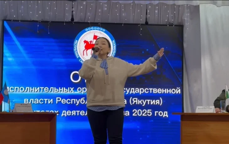 Отчет правительства Якутии в Жиганском районе завершился песнями