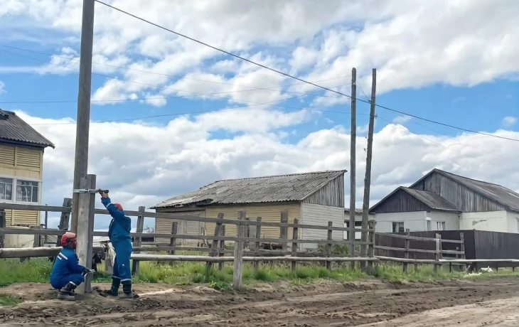 Энергетики повышают надежность электроснабжения села Баяга
