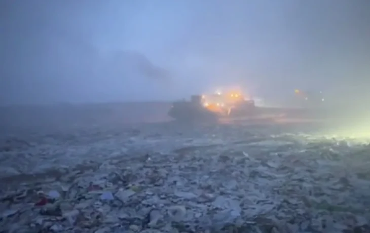 На городском мусорном полигоне в Якутске ликвидировали возгорание