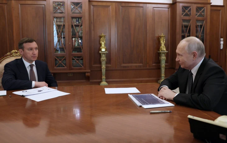 Путин провел встречу с генеральным директором АЛРОСА