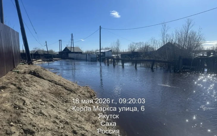 Шесть дворов подтоплены в Кангалассах, вода зашла в три дома