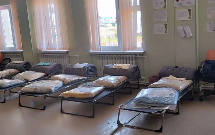В селе Хонуу Якутии организовали пункт временного размещения жителей