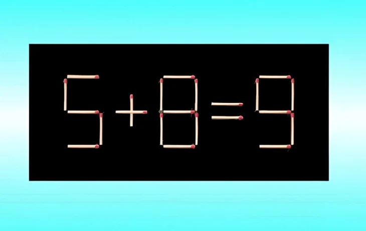 Ваш IQ>140, если&nbsp;решите за&nbsp;10 секунд: переставьте спичку&nbsp;&mdash; сделайте уравнение верным